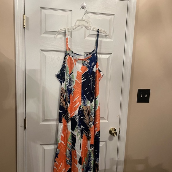 Women Plus Size Vibrant Print Vacation Summer Holiday Beach Maxi Dress 14W -20W - Picture 9 of 12